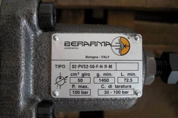 Berarma PVS可变排量叶片泵样本，布莱玛02-PVS系列叶片泵