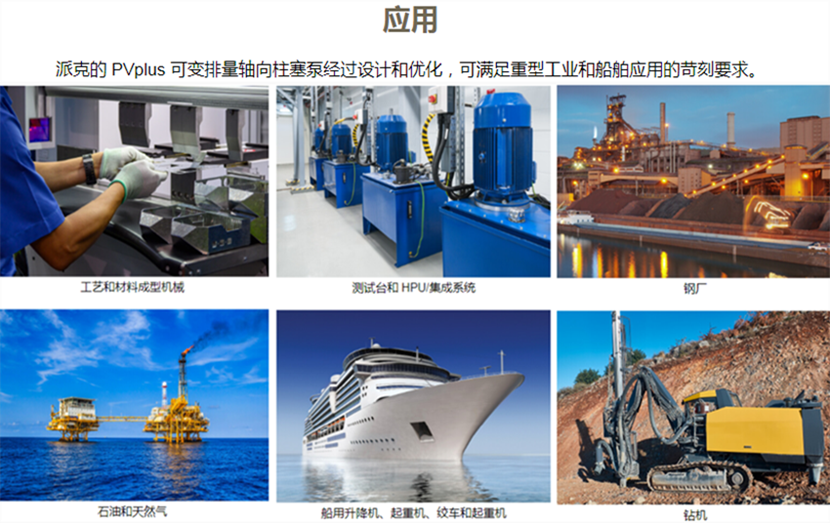 派克轴向柱塞变量泵-PVplus系列应用
